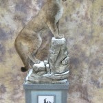 Idaho lifesize cougar mount